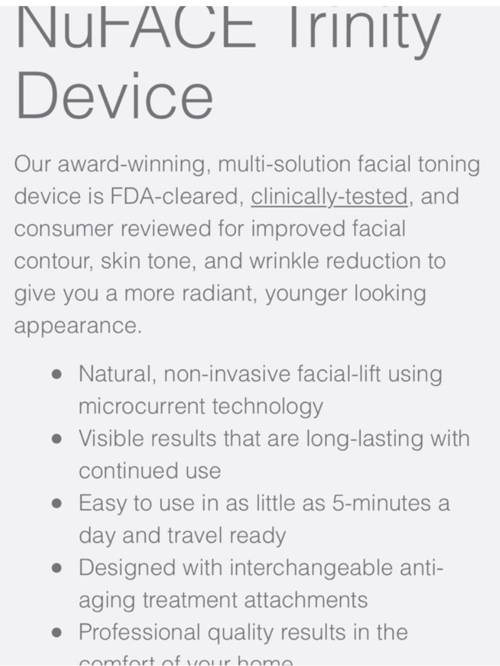 NuFace White and Silver Dual-Sphere Facial Toning Device - Picture 7 of 7